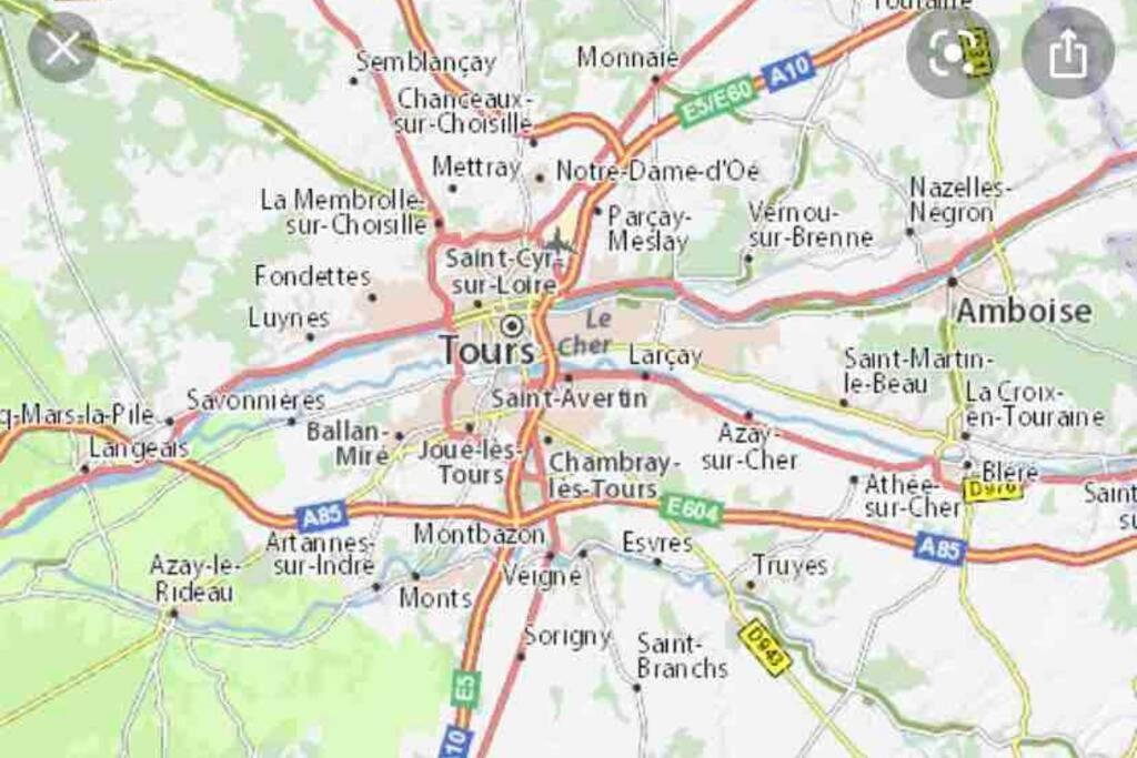 Charmant Appartement En Bord De Cher แซงต์-อแวร์แตง ภายนอก รูปภาพ